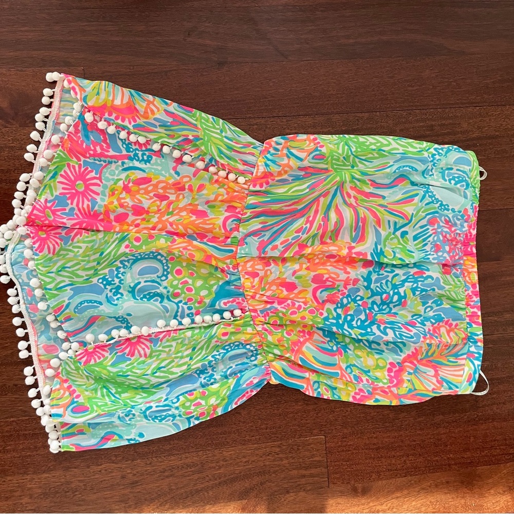 Lilly Pulitzer romper with Pom poms - size M
